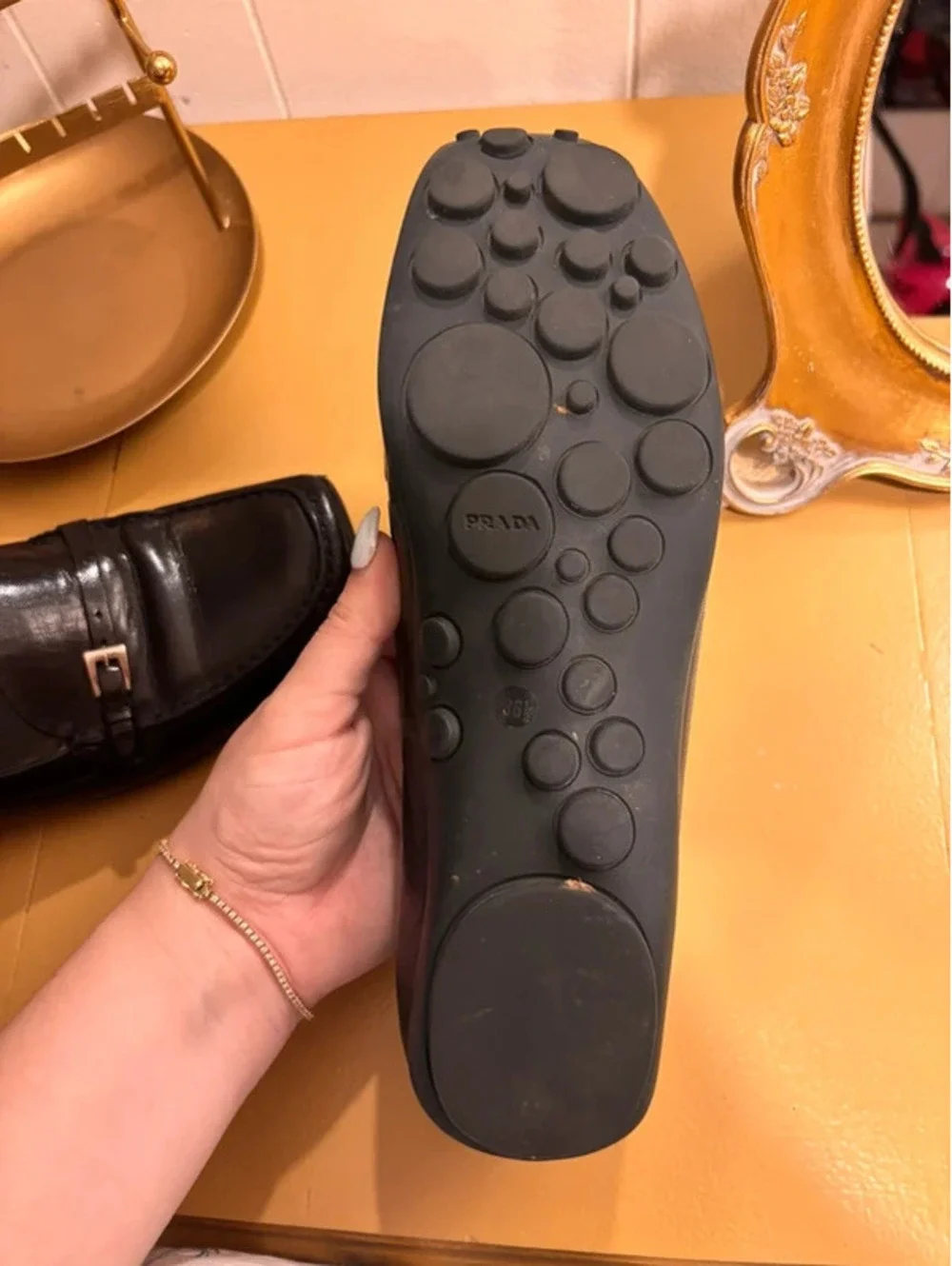 Vintage Women’s Prada Black Loafers Size 6.5
